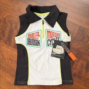 Harley-Davidson Kids Polo - Black, White, and Orange